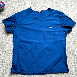 Men’s Cherokee navy blue scrub top, size M